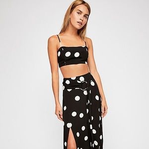 Free People Poka Dot set with belt